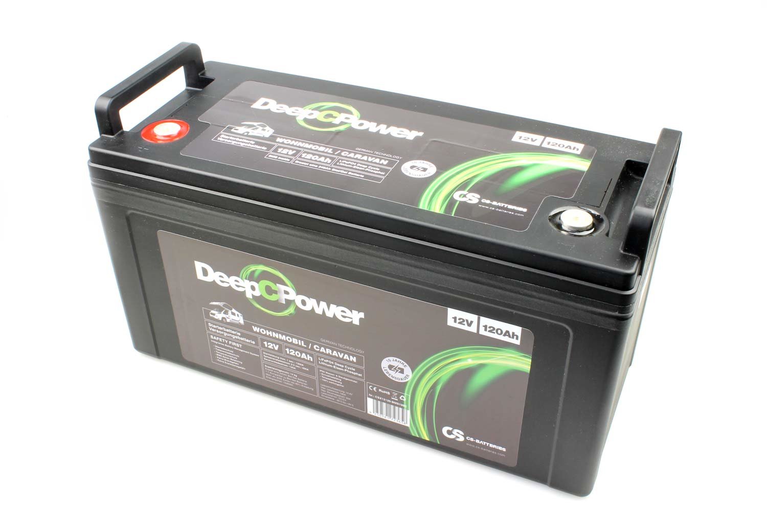 23163_0 Batterie Deep C Power 12V 120Ah LiFePO4 pour camping-car