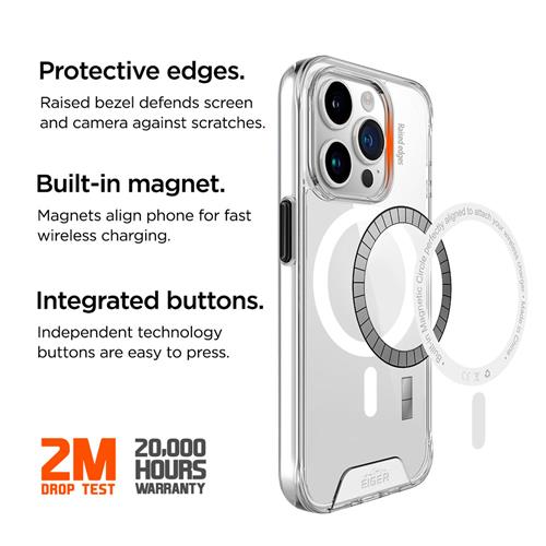 27083_1 iPhone 15 Pro Max, Glacier Magsafe Case transparent