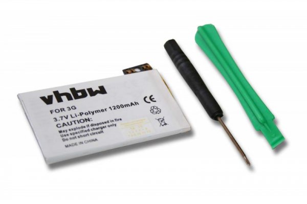 22123_0ySzbaLog0y8fG Akku passend für Apple Iphone 3G ersetzt 616-0372 1200mAh