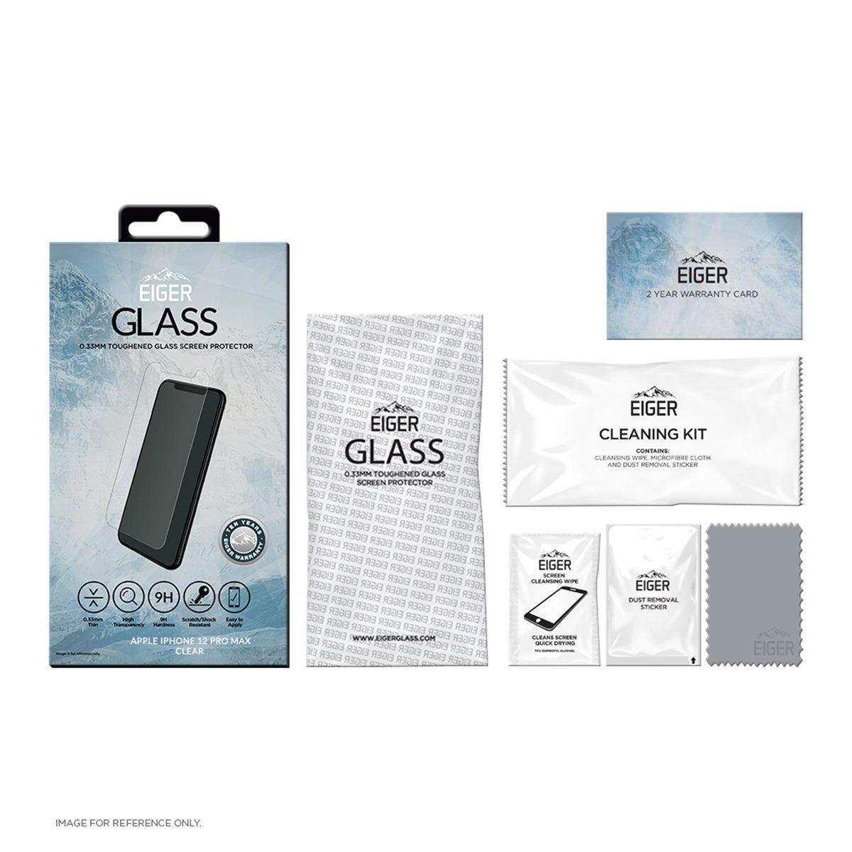 26270_1eXfLv79GV62tD EIGER APPLE IPHONE 12 PRO MAX DISPLAY-GLAS 2.5D GLASS CLEAR/BLACK