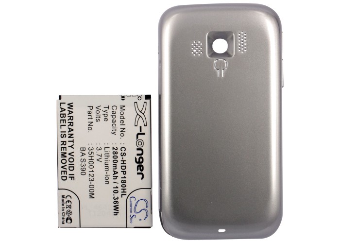 Batterie remplace HTC 35H00123-02M, RHOD160 2,8Ah Argent