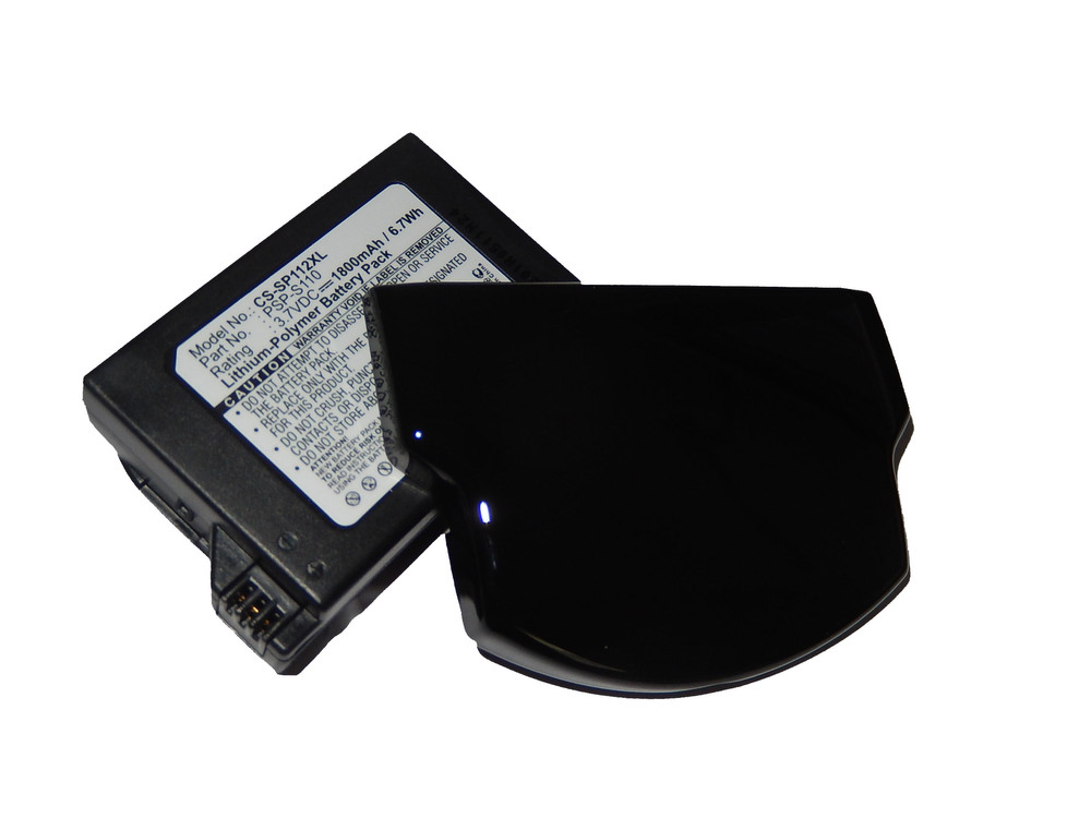 Batterie compatible avec Sony PSP Slim, PSP-2000 remplace PSP-S110 1800mAh avec couvercle