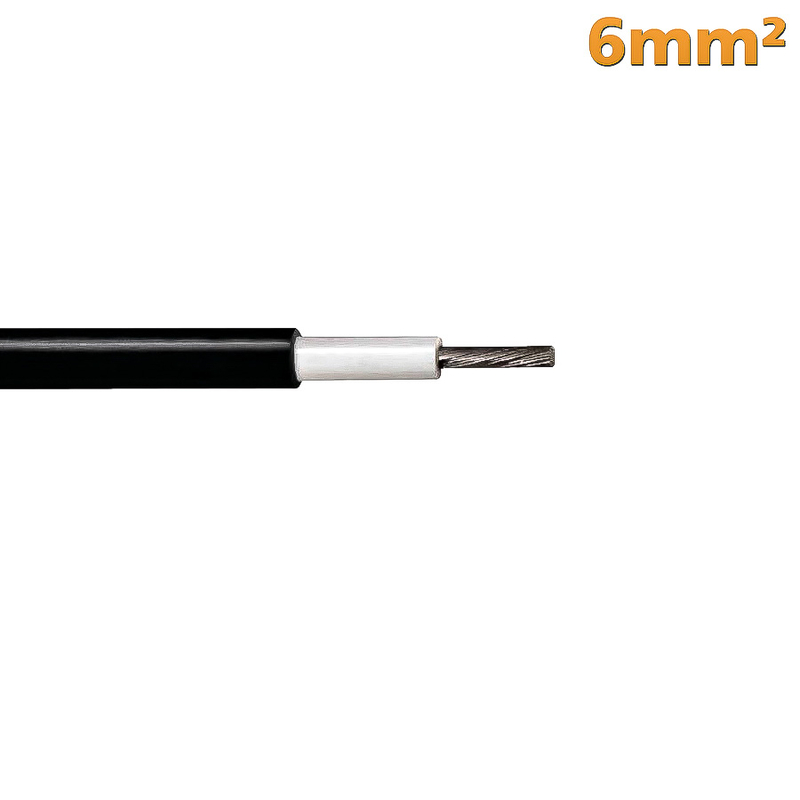 25966_0 Solarkabel 1 x 6mm² Spezialkabel als lfm 1 Meter (Laufmeter)