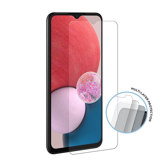 26394_3tMJD99dHBhd20 EIGER SAMSUNG GALAXY A13 4G DISPLAY-GLAS (2ER PACK) HIGH-IMPACT TRI FLEX KLAR
