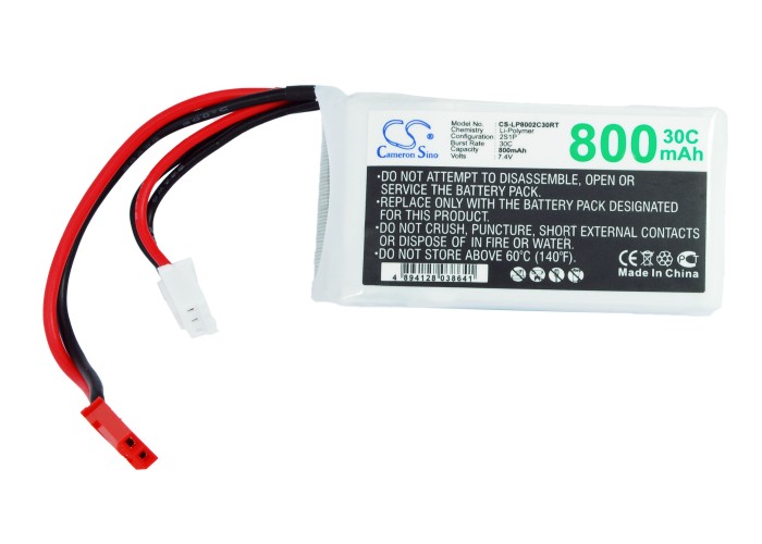 16441_0 Pack de batteries RC 7,4V 800mAh Li-Polymer 2S1P, C30
