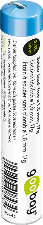 26025_0 Profi Lötzinn bleifrei, ø 1,0 mm, 17 g