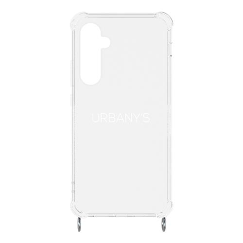 27325_0 Samsung Galaxy S23 FE 5G Case, silicone transparent avec anneaux argentés