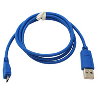 câble de données micro USB 95cm bleu