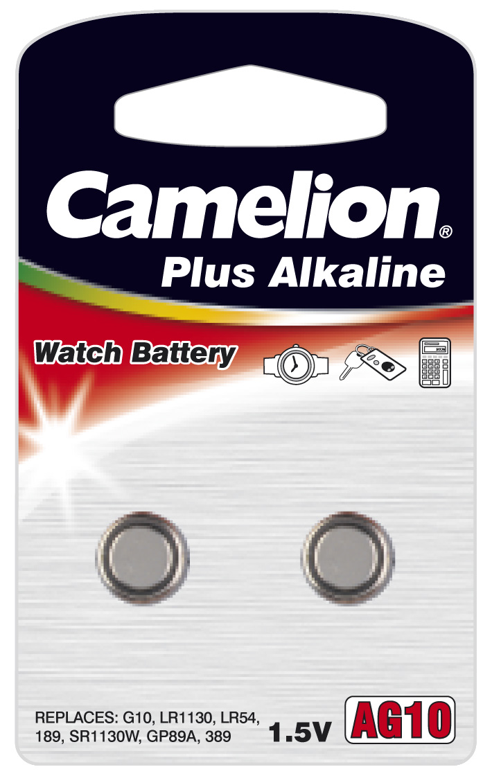 18816_069lbcKE5jIQel Camelion AG10 2er Packung ersetzt 389, LR54, LR1130 Batterien