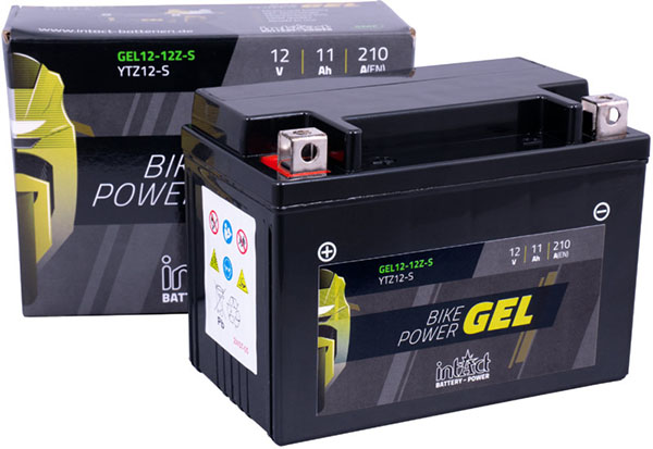 14346_0q3qlECbxHNILJ Intact GEL12-12Z-S GEL-Motorradbatterie ersetzt 509901020, YTZ12S-4 12V 11Ah