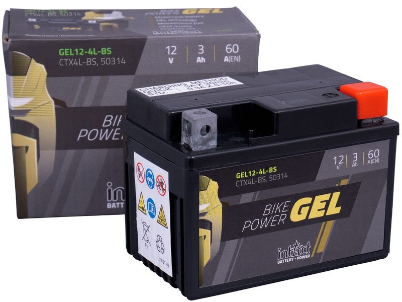 14275_1ipvsxPGhqweid Intact GEL12-4L-BS GEL-Motorradbatterie ersetzt 6MF3, F4-12B 12V 3Ah