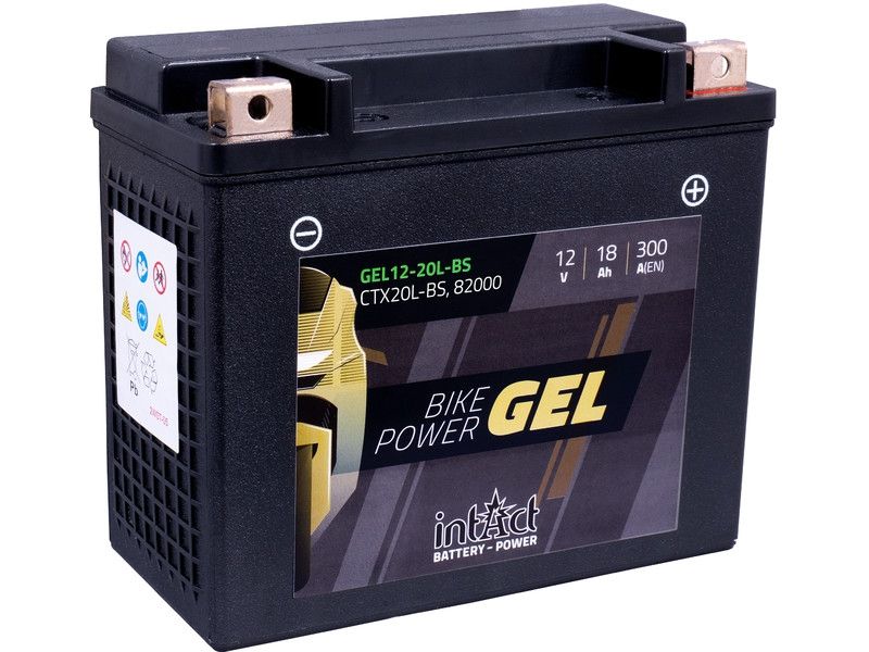 12266_0gLHBhcnYrPMsq Intact GEL12-20L-BS GEL-Motorradbatterie ersetzt 65989-97A, DIN 52014 12V 18Ah