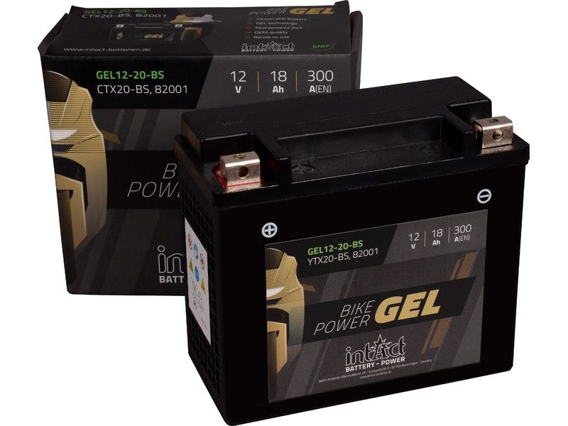 12512_1YV8HoHXOmAC5h Intact GEL12-20-BS GEL-Motorradbatterie ersetzt 0092M60240, YTX20-4 12V 18Ah
