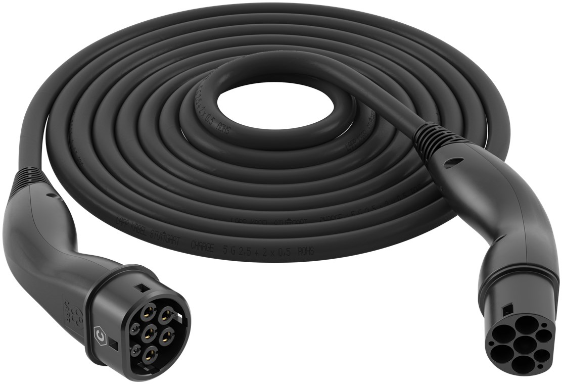 26062_0lB10tluXbpgI4 HELIX® Ladekabel Typ 2, bis zu 11 kW, 5 m, schwarz