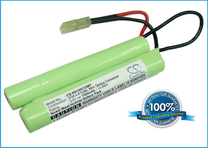 16444_0KI2utZ8onJRgf Batterie adaptée pour AIRSOFT GUNS G36, G3A4, M4A1 9,6V 1500mAh