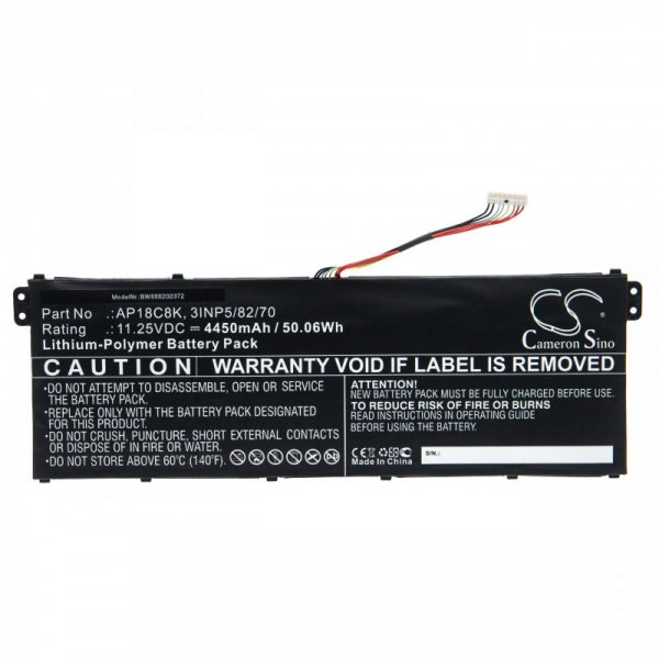 25975_0 Akku ersetzt Acer AP18C8K, KT.0030G.020, KT.00304.012, KT.0030G.022