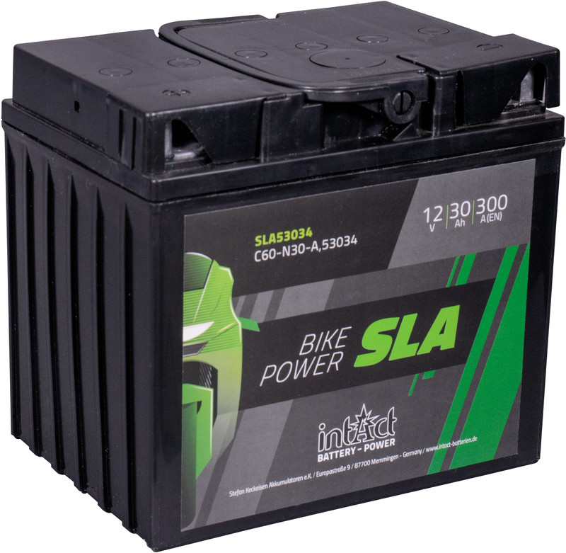 12249_0N5nw0qJoKcOV6 Intact SLA53034 SLA-Motorradbatterie ersetzt C60-N30-A, Y60-N30-A 12V 30Ah