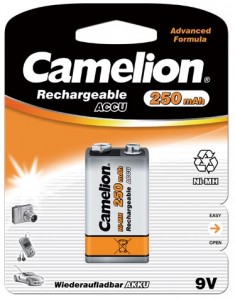 13594_0 Camelion 6LR61, 9V block, 6F22 battery 9V 250mAh