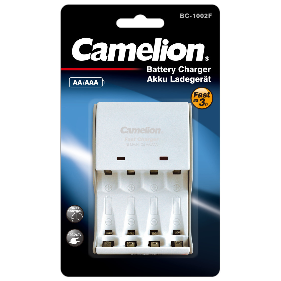 13432_0 Camelion BC-1002F Schnellladegerät für AA und AAA Ni-MH Akkus