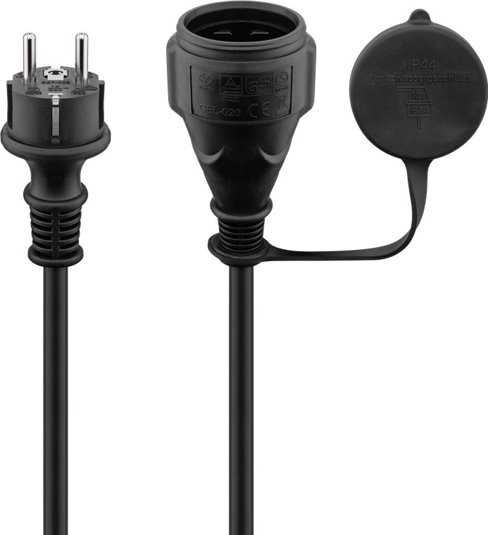 26034_0DD9ML1602XM26 Câble d'alimentation Outdoor, 10 m, noir