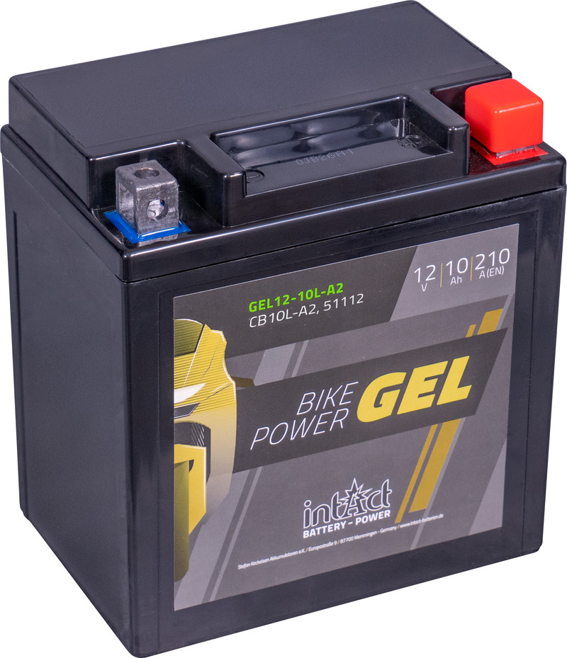 24749_0L2LY0UoarKrRl Intact GEL12-10L-A2 GEL-Motorradbatterie 12V 11.5Ah ersetzt 12N11-3A-1, CB10L-A2