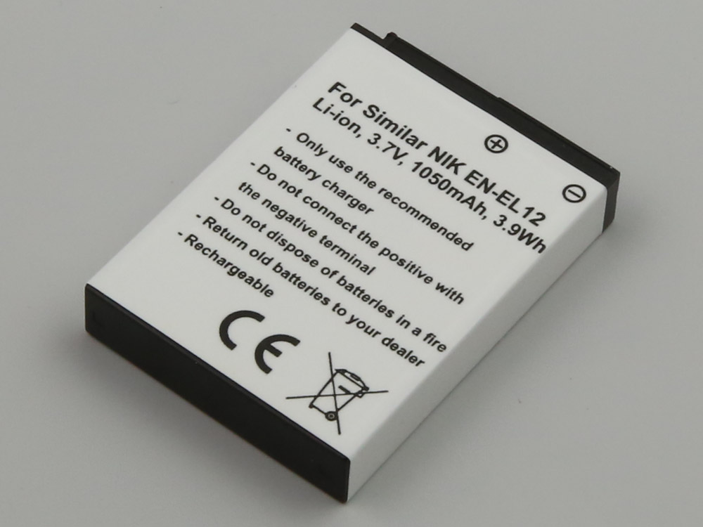 2812_0o8FDrDZgJqB6m Akku ersetzt Nikon EN-EL12 passend für CoolPix 1000mAh