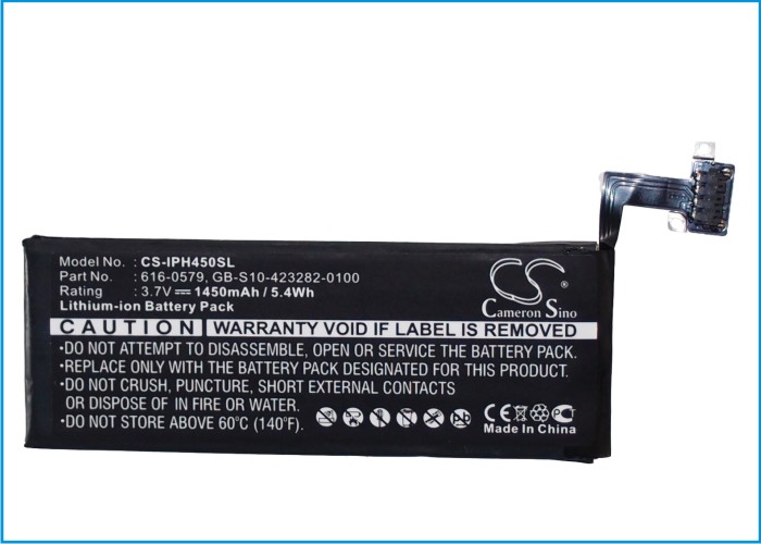 14358_0B6QAp46K03kmH Akku ersetzt Apple 616-0479, 616-0579 1420mAh