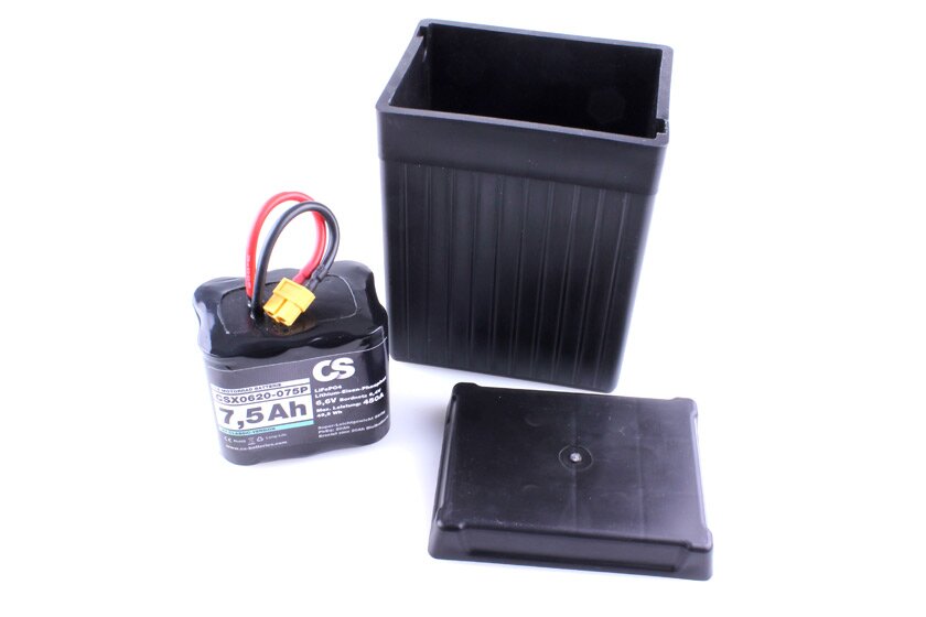 25295_0 LiFePO4 Classic Oldtimer Batterie moto 6V 7.5Ah 210A avec boîtier