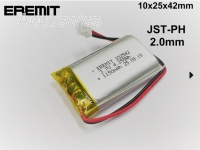 24953_0GOAUnue93ixYO Akku 102542 3.7V 1150mAh Li-Polymer mit Kabel ohne Stecker