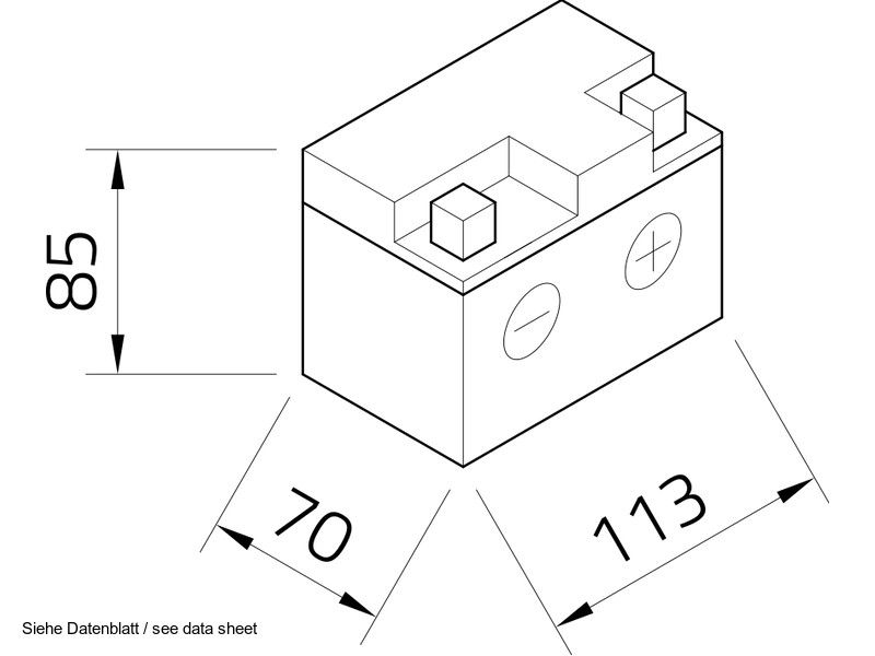 14275_2d96ljzTEAH2Ff Intact GEL12-4L-BS GEL-Motorradbatterie ersetzt 6MF3, F4-12B 12V 3Ah
