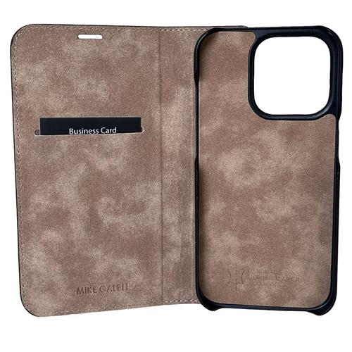 27119_2lm9GR87XwuMhE iPhone 15 Pro Max, Marc noir, Book-Cover cuir véritable