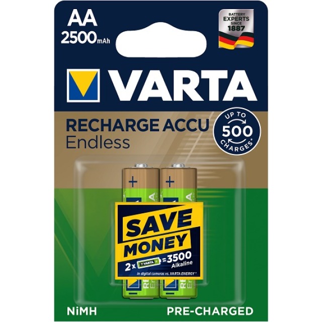 22654_0 Varta 56686 2500mAh AA, HR6 2er Blister
