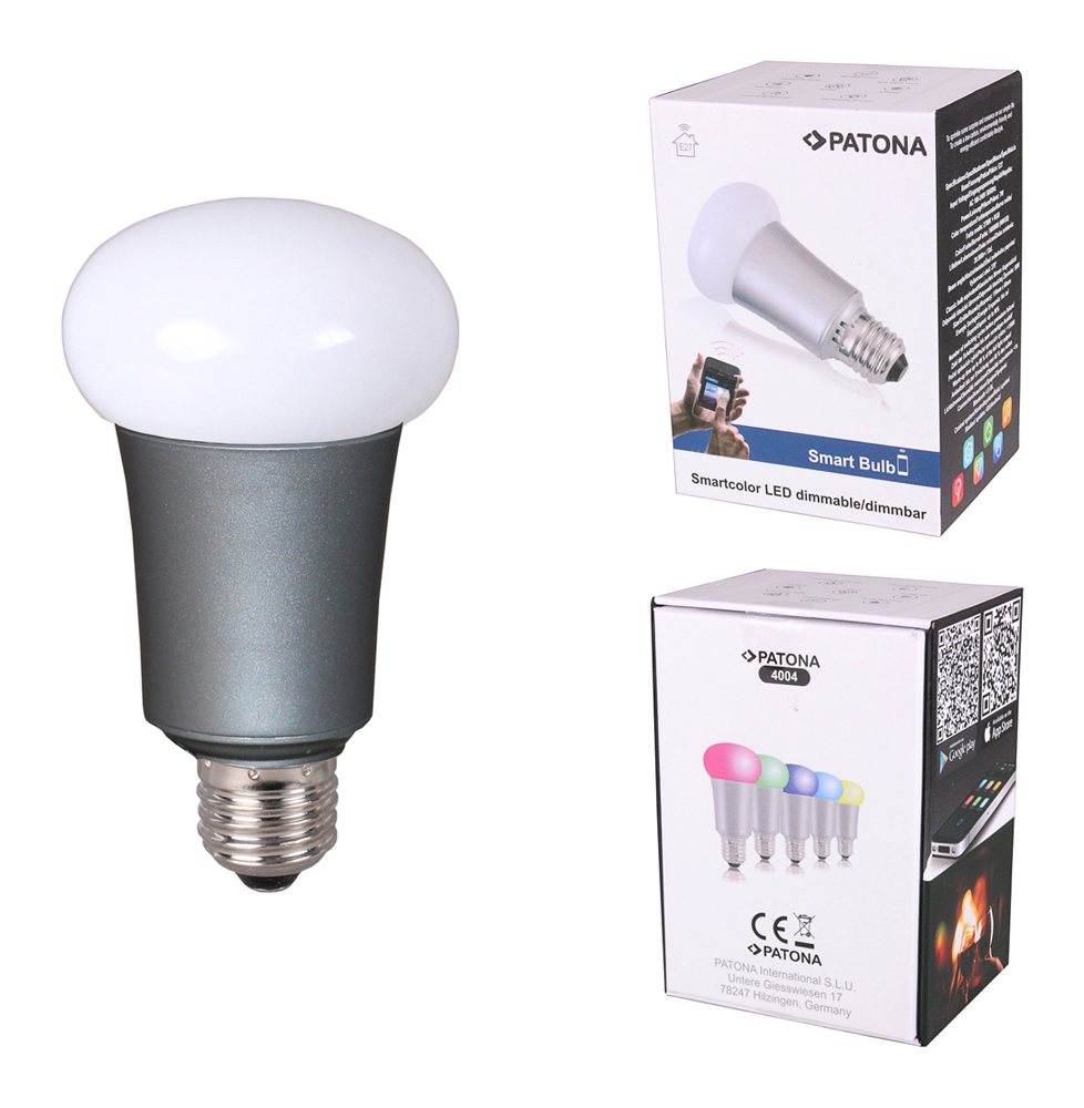 18434_05oJ4tyi9TdesX Bluetooth Farbwechsel Smart LED Lampe, E27 7W für Android + iOS