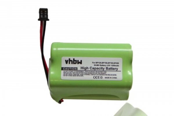 24225_0 Akku ersetzt Uniden BP120, BP150, BP180, BP250 4.8V 1200mAh