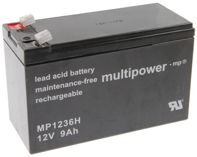 18166_0 Multipower MP1236H Bleiakku, 12V 9Ah Faston 6.3mm