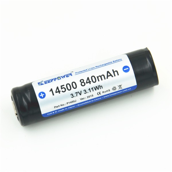19582_0MXGWpi8Z8LiQl Keeppower 14500 - 800mAh Li-Ion Akku PCB geschützt