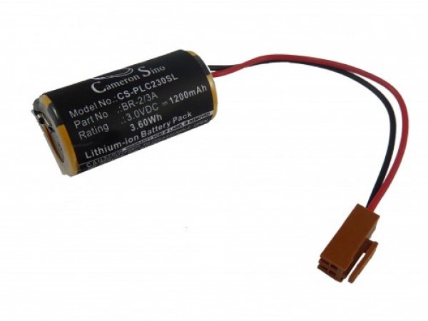 22625_0 CNC Backup Batterie CR17335SE-R, BR2/3A 3V mit JAE-Stecker