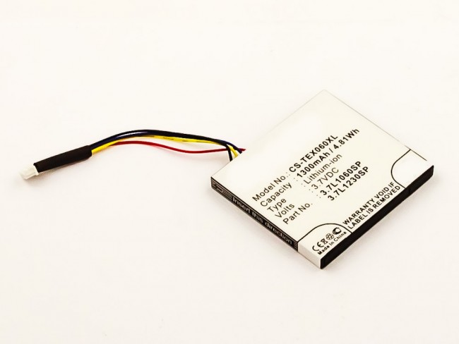 23535_0zLTd1qKXEuLyw Akku ersetzt Texas Instruments 3.7L1060SP, P11P35-09N01 1300mAh