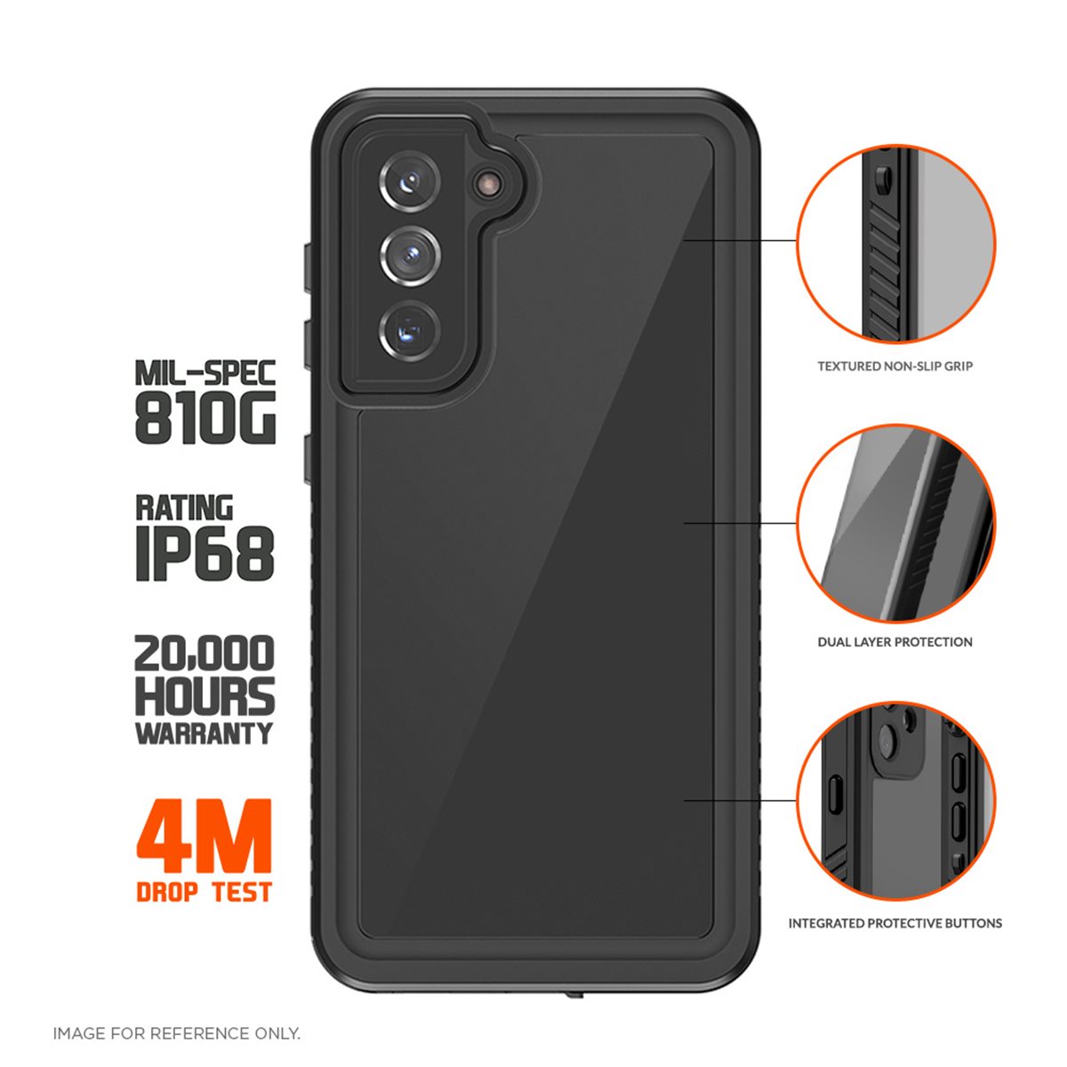 26320_10ohl32bWSEP1s EIGER SAMSUNG GALAXY S22+ OUTDOOR-COVER LAWINENHÜLLE SCHWARZ