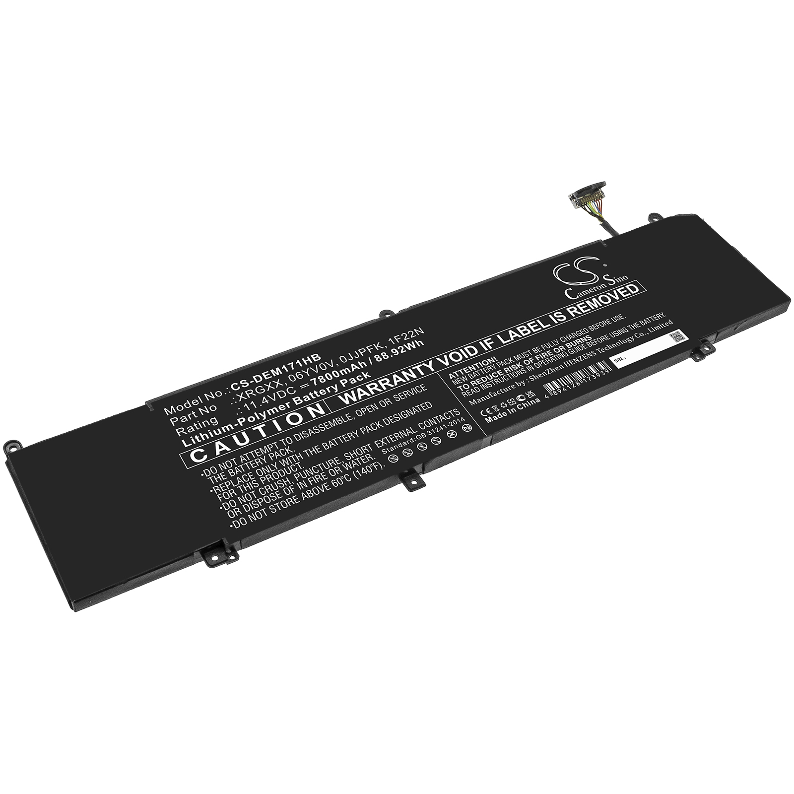 25306_0mLjGBnuqYONS7 Akku ersetzt Dell XRGXX, 0JJPFK passend für Alienware 2018, ALW15M-D1523S