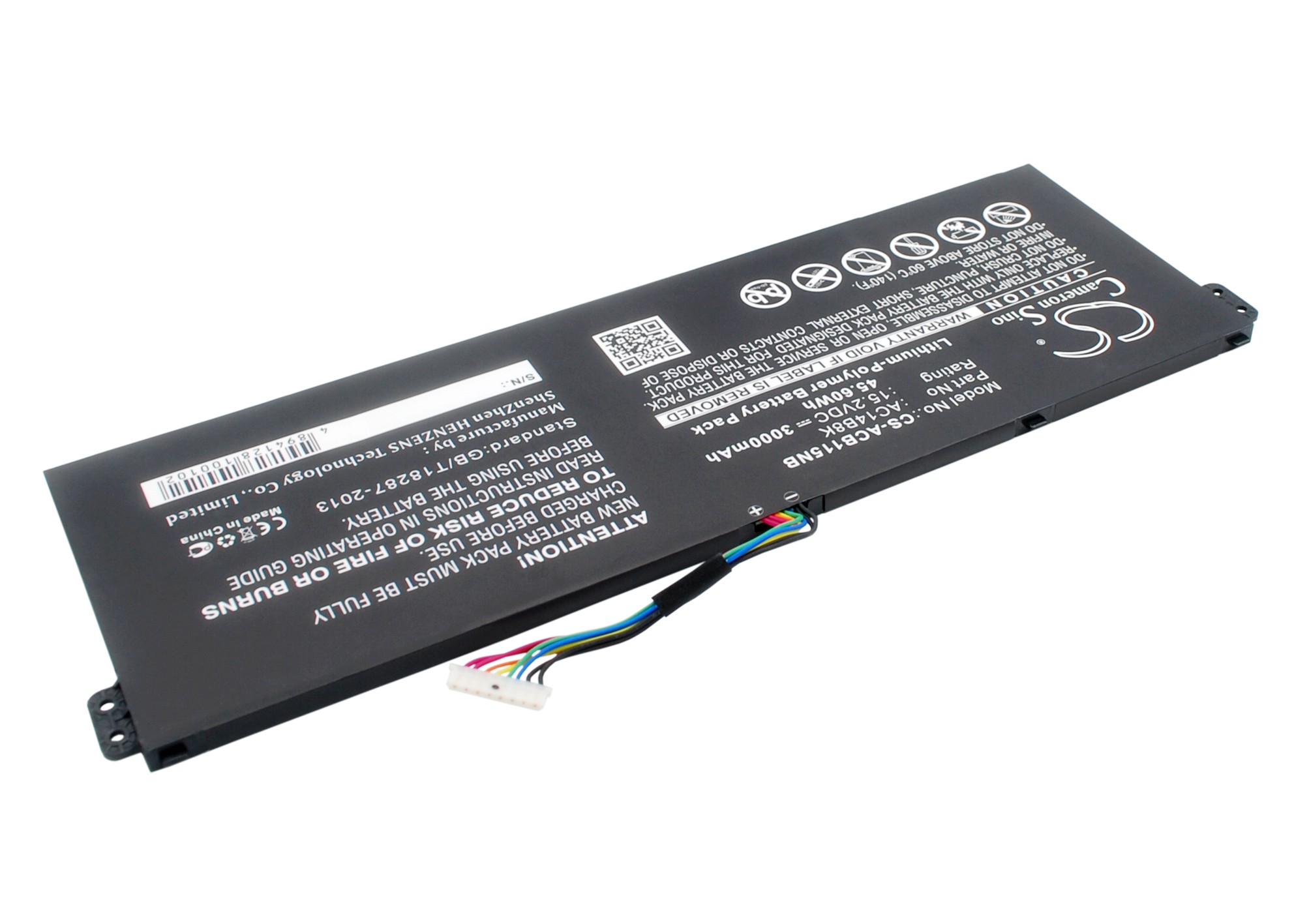 24645_03KLlrX4lA9mPN Akku passend für Acer Aspire V5, Chromebook 15 CB5, Spin 5 SP515 15.2V 3000mAh