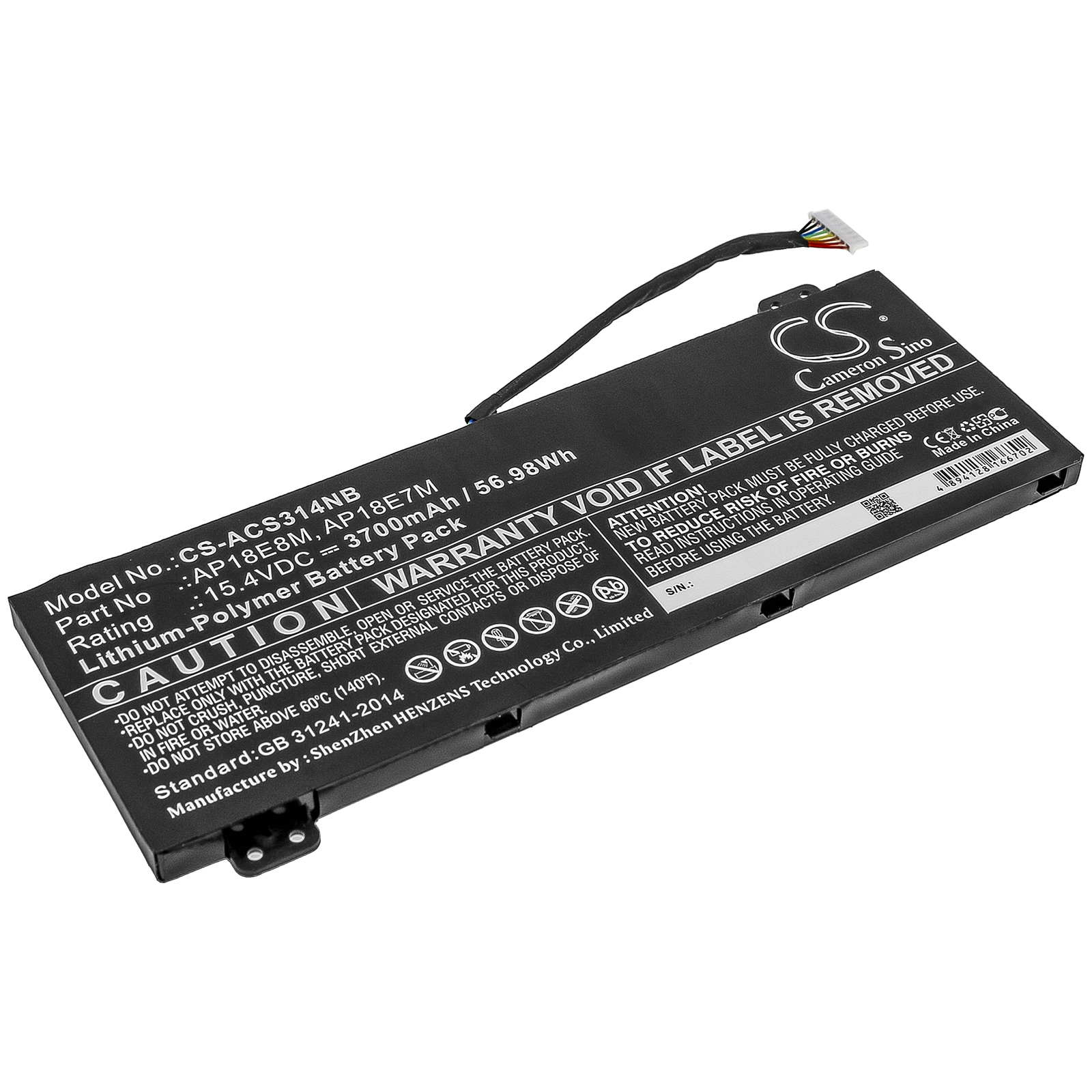 25989_0LLD21LDuvh5hs Akku ersetzt Acer AP18E7M, KT00407009 passend für Aspire 7, Aspire Nitro 5