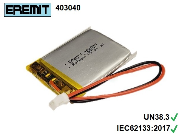 24888_01BH1tUILmuzVA Batterie 403040, 043040 3.7V 500mAh Li-Polymère Walkera connecteur