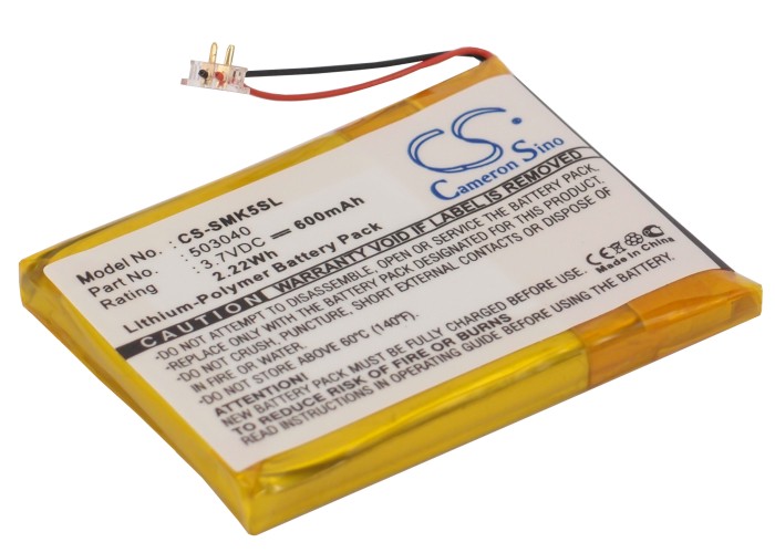 18539_0LFeBYTDRnVsXQ Akku passend für Samsung YP-K5, YP-K5J ersetzt 503040 600mAh