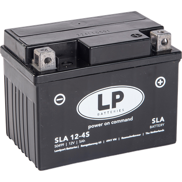 24732_0 LP 12-4S SLA Motorradbatterie SLA12-4S, DIN 50499, 160002, 77311053000 12V 5Ah