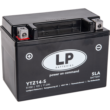 22270_04G3JPVEYZ4hB3 LP YTZ14-S SLA Motorradbatterie ersetzt 51101, CTZ14-S, TTZ14S-BS, YTZ14S-BS