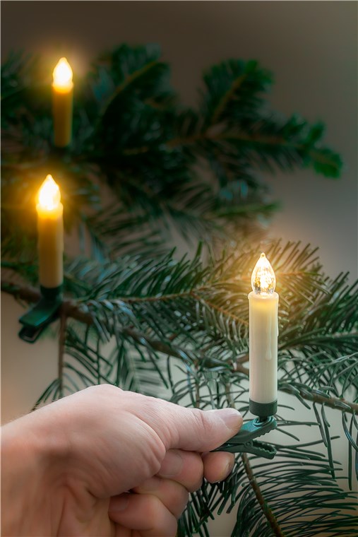 20 kabellose LED-Weihnachtsbaumkerzen