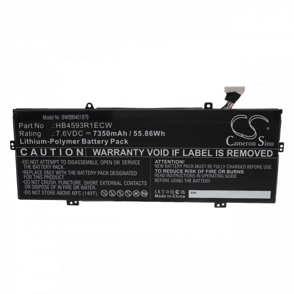 26536_0v6rZ0Jbg0PlBq Akku ersetzt Huawei HB4593R1ECW passend für MateBook X Pro 2019