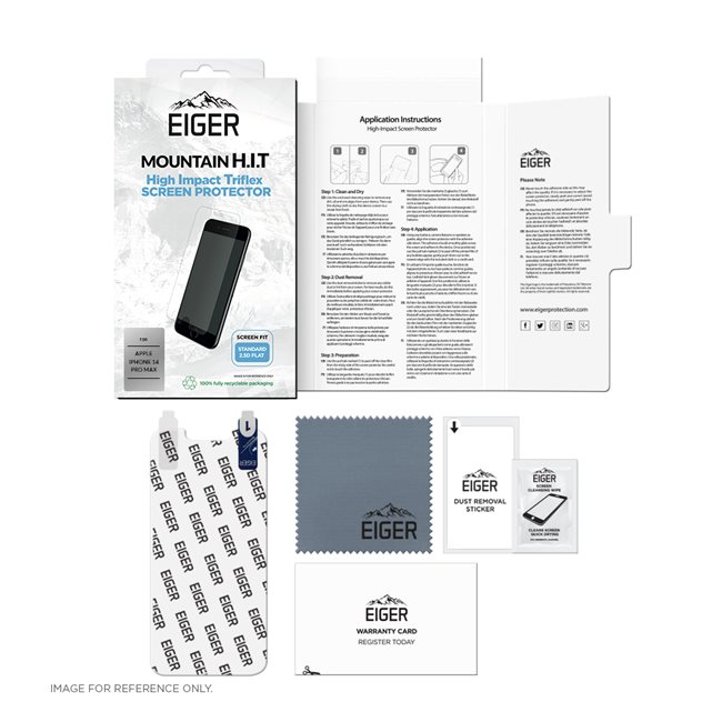 26218_1ZFbOTuH0PIzPq EIGER APPLE IPHONE 14 PRO MAX DISPLAY-GLAS (1ER-PACK) HIGH IMPACT TRIFLEX CLEAR