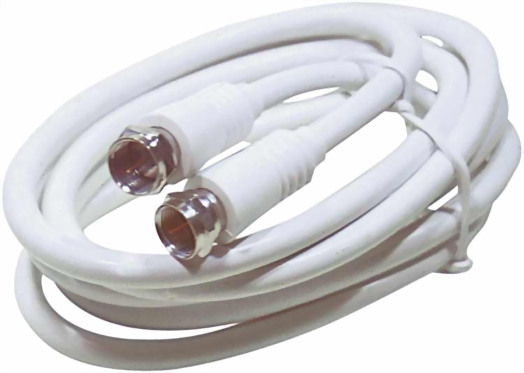 16331_04RMuVHAlESafI SAT Anschlusskabel, weiss 20 m, F-Stecker / F-Stec